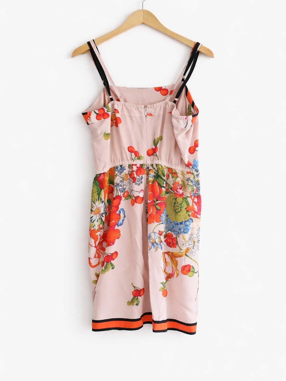 Yoana Baraschi Silk Floral Dress Size M Sleeveless Bright Spring Summer - Picture 3 of 7